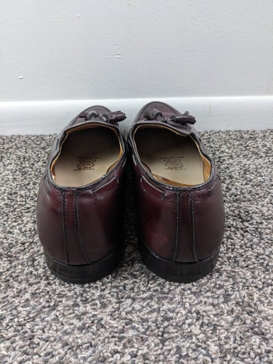 Alden 663 Burgundy Calfskin Tassel Dress Shoe Loafers Mens Sz 11 A/C